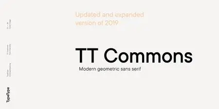 TT Commons Font Family by TypeType