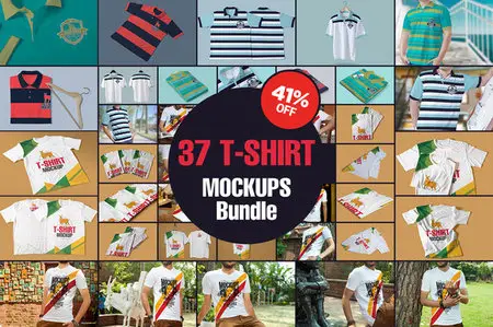 CreativeMarket - The Amazing T-Shirt Mockups Bundle