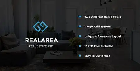 ThemeForest - RealArea - Real Estate PSD Template (Update: 19 October 16) - 18064853