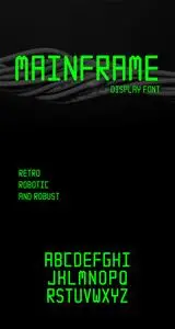 Mainframe Display Script Font