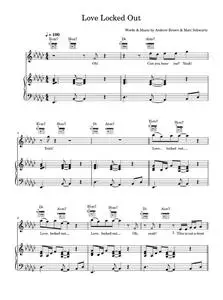 Love Locked Out - Chad Lawson (Piano-Vocal-Guitar (Piano Accompaniment))