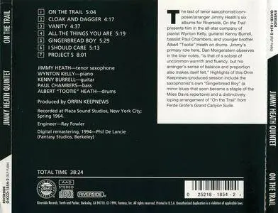 Jimmy Heath Quintet - On The Trail (1964) {Riverside OJCCD-1854-2 rel 1994}