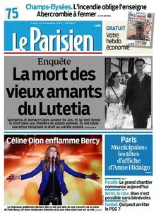 Le Parisien + Journal de Paris du Lundi + Economie 25 Novembre 2013