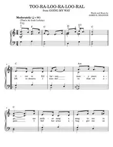 Too-Ra-Loo-Ra-Loo-Ral (That's An Irish Lullaby) - James R. Shannon (Easy Piano)