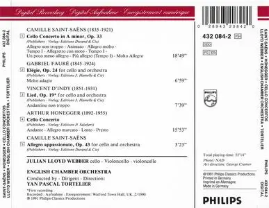 Julian Lloyd Webber, Yan Pascal Tortelier, English Chamber Orchestra - Saint-Saëns, Honegger: Cello Concertos (1991)