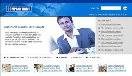 Full Site Template (html + psd)