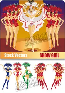 Stock Vectors - Show Girl