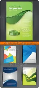 Modern brochure design vector set 24