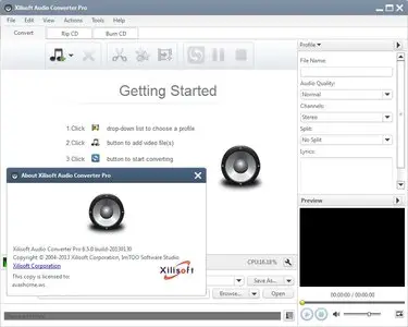 Xilisoft Audio Converter Pro 6.5.0.20130130
