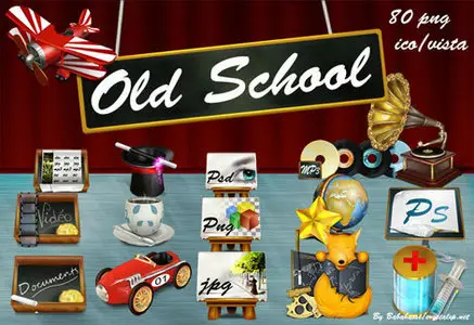 Old School Icon Pack