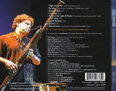 Paul Hanson - Frolic In The Land Of Plenty (2008) {Abstract Logix}