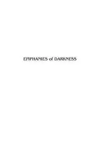 Epiphanies of Darkness: Deconstruction in Theology