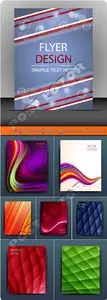 Design business layout for magazine or brochure vector 14