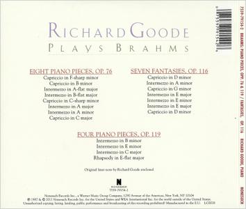 Richard Goode - Richard Goode plays Johannes Brahms (1987) Reissue 2011