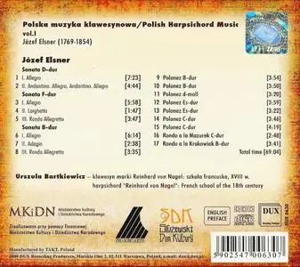 Urszula Bartkiewicz - Polish Harpsichord Music, Vol. 1: Józef Elsner (2009)