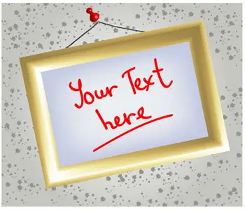 Photo Frame, message board, whiteboard vector material