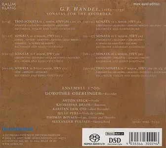 G.F. Handel - Dorothee Oberlinger / Ensemble 1700 - Sonatas For The Recorder (2007) {Hybrid-SACD // ISO & HiRes FLAC}