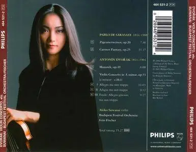 Akiko Suwanai, Ivan Fischer, BFO - Dvorak: Violin Concerto, Mazurek; Sarasate: Zigeunerweisen, Carmen Fantasy (2001)