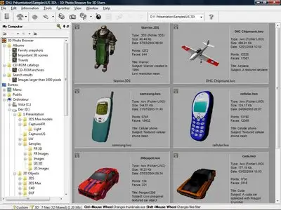 Mootools 3DBrowser for 3D Users with Polygon Cruncher 12.11