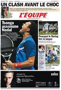 L'Equipe du Vendredi 25 Novembre 2011