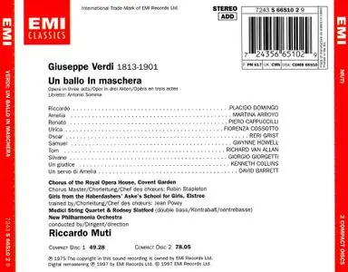 Riccardo Muti, New Philharmonia Orchestra - Verdi: Un ballo in maschera (1997)