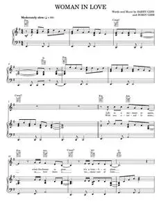 Woman In Love - Barbra Streisand, Bee Gees (Piano-Vocal-Guitar)