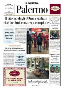 la Repubblica Palermo - 21 Dicembre 2021