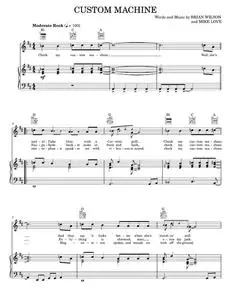 Custom Machine - Frank Sinatra, J. Fred Coots, The Beach Boys (Piano-Vocal-Guitar)