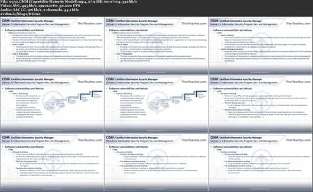 CISM Certification Domain 3: Information Security Program Development and Management Video Boot Camp 2019