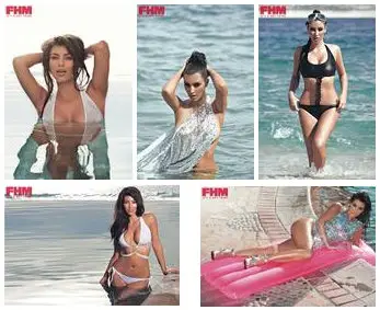 Kim Kardashian Pictures from FHM South Africa Nov '09 