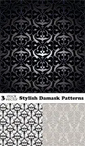 Vectors - Stylish Damask Patterns