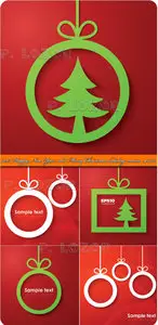 2013 Happy New Year and Merry Christmas holiday vector backgrounds set 22