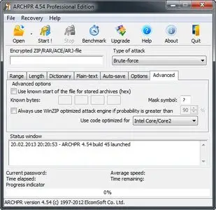 Advanced Archive Password Recovery Professional 4.54.48 Build 45