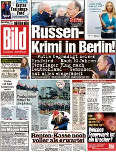 Bild Zeitung vom 21 Dezember 2013