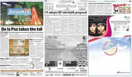 Philippine Daily Inquirer – November 16, 2008