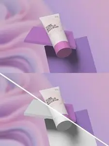 Tube Cosmetic Packaging Mockup 4DHZH7S