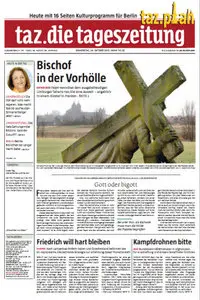 Tageszeitung TAZ vom 24 Oktober 2013