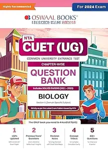 Oswaal NTA CUET (UG)| Question Bank Chapterwise & Topicwise Biology For 2024 Exam