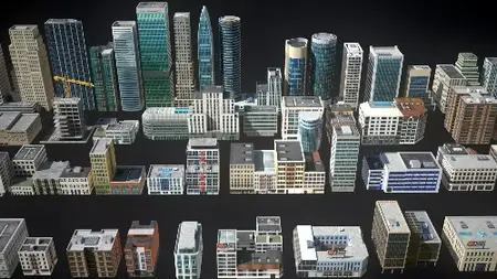 Premium 3D Models - City Buildings