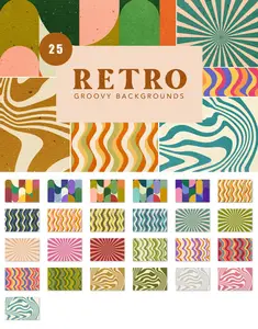 EE - Retro Groovy Hippie Textures P9DCJ7A