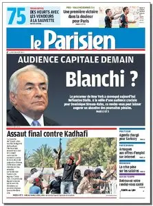 Le Parisien & Le cahier de Paris - Lundi 22 Aout 2011
