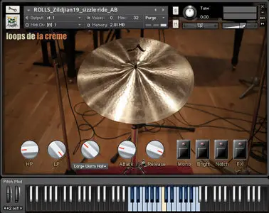 Loops De La Creme Cymbal Rolls KONTAKT