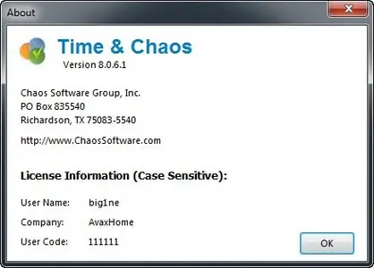 Chaos Software Time And Chaos 8.0.6.1