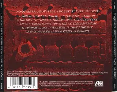 Jimmy Page &  Robert Plant - No Quarter (1994) [Atlantic R2-75695, USA, Remastered]