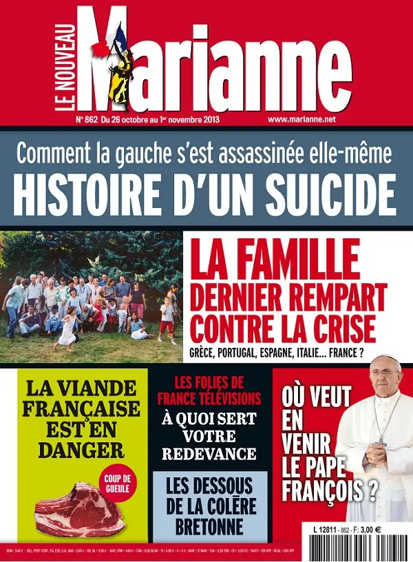 Marianne No.862 - 26 Octobre au 1 Novembre 2013