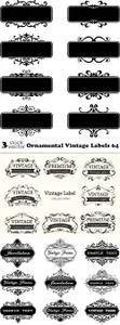 Vectors - Ornamental Vintage Labels 64