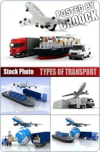 Types of transport - Stock Photo