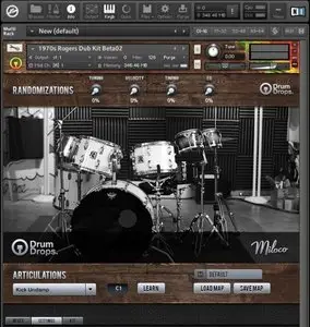 Drumdrops 1970s Rogers Big R Dub Kit KONTAKT [RE-UP]