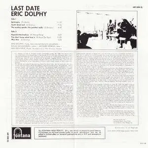 Eric Dolphy - Last Date (1964) {Fontana Japan, 32JD-100, Early Press rel 1986 - direct from original master}