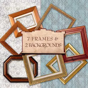7 Frames & 2 Backgrounds